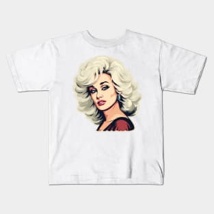 Dolly Parton Art Kids T-Shirt